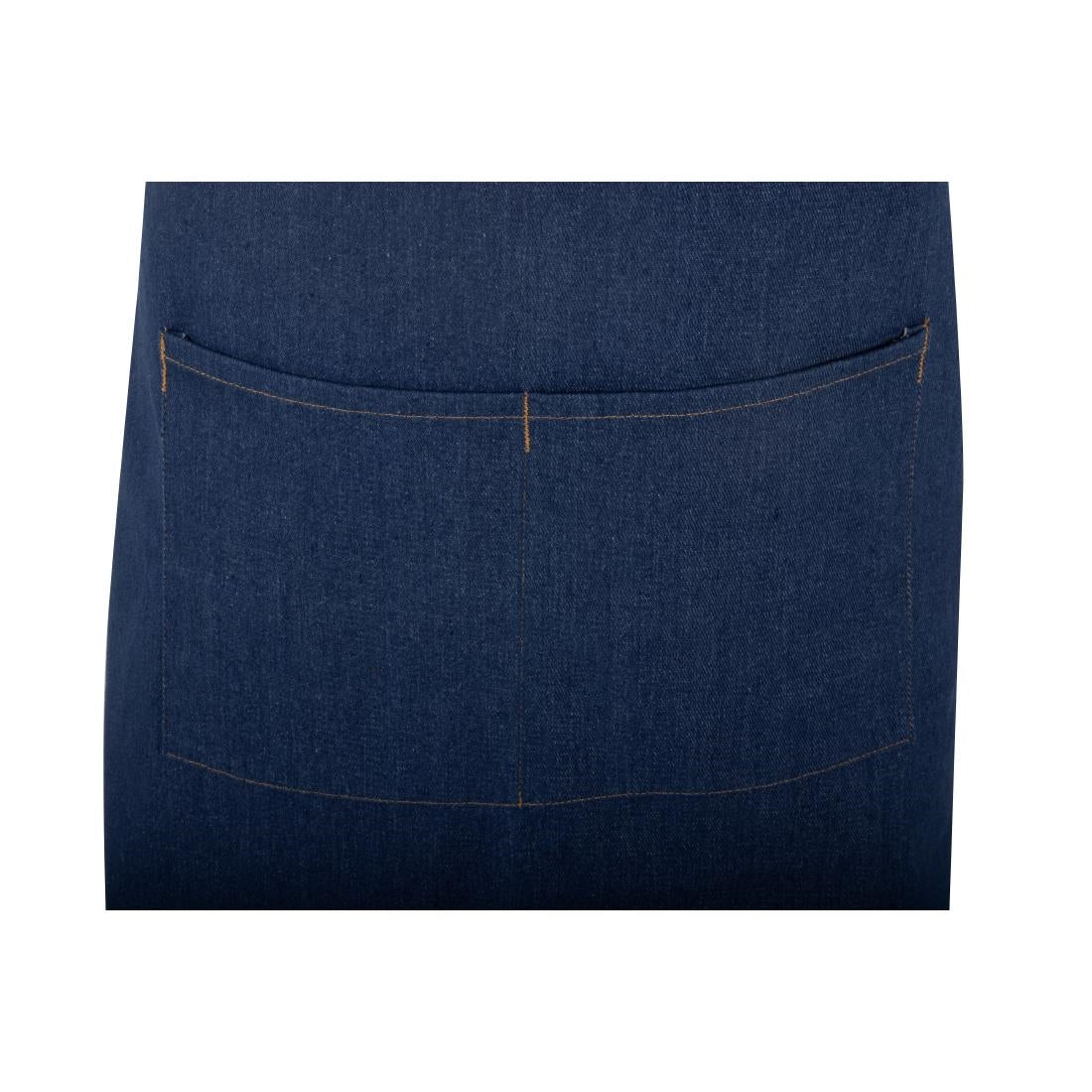 Southside Schort Denim Blauw Met Bruine Bandjes