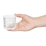 Olympia Geo glazen theelichthouders 64x57mm (6 stuks)