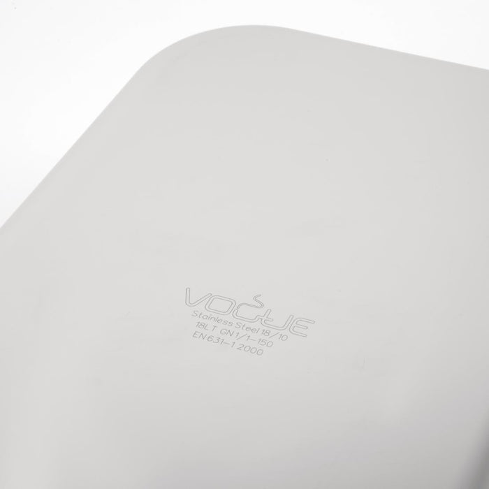 Vogue heavy-duty RVS GN 1/1 bak 150mm