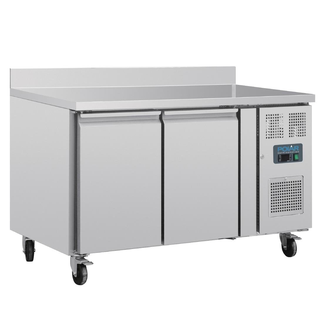 Polar U-Series Dubbele Deurs Werkbank koeling met Achterwand 282Ltr