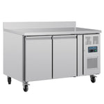 Polar U-Series Dubbele Deurs Werkbank koeling met Achterwand 282Ltr