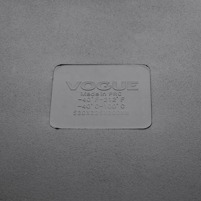 Vogue polycarbonaat 1/1 gastronorm container 200mm zwart