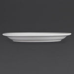 Olympia Whiteware borden met smalle rand 23cm (12 stuks)