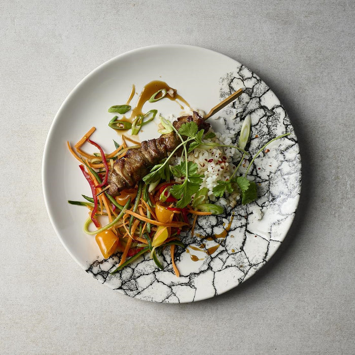 Churchill Kintsugi Accents Quartz Black Evolve Coupe Bord 26cm (pak van 12)