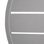 Bolero aluminium tafelblad rond lichtgrijs 580mm