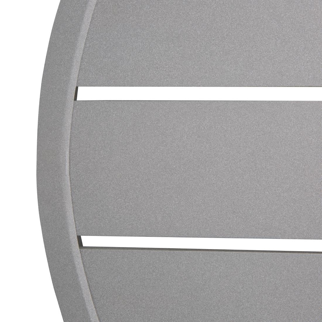 Bolero aluminium tafelblad rond lichtgrijs 580mm