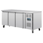 Polar U-serie 3-deurs counter met euronorm opslag 634L