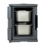 Vogue Thermo-Box 600 Voorlader Box Zwart Voor GN Bak Afmeting - 465X610x630mm