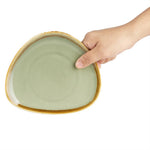 Olympia Kiln driehoekige borden mosgroen 16,5cm (6 stuks)