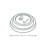 Vegware 62-serie CPLA deksels (2000 stuks)