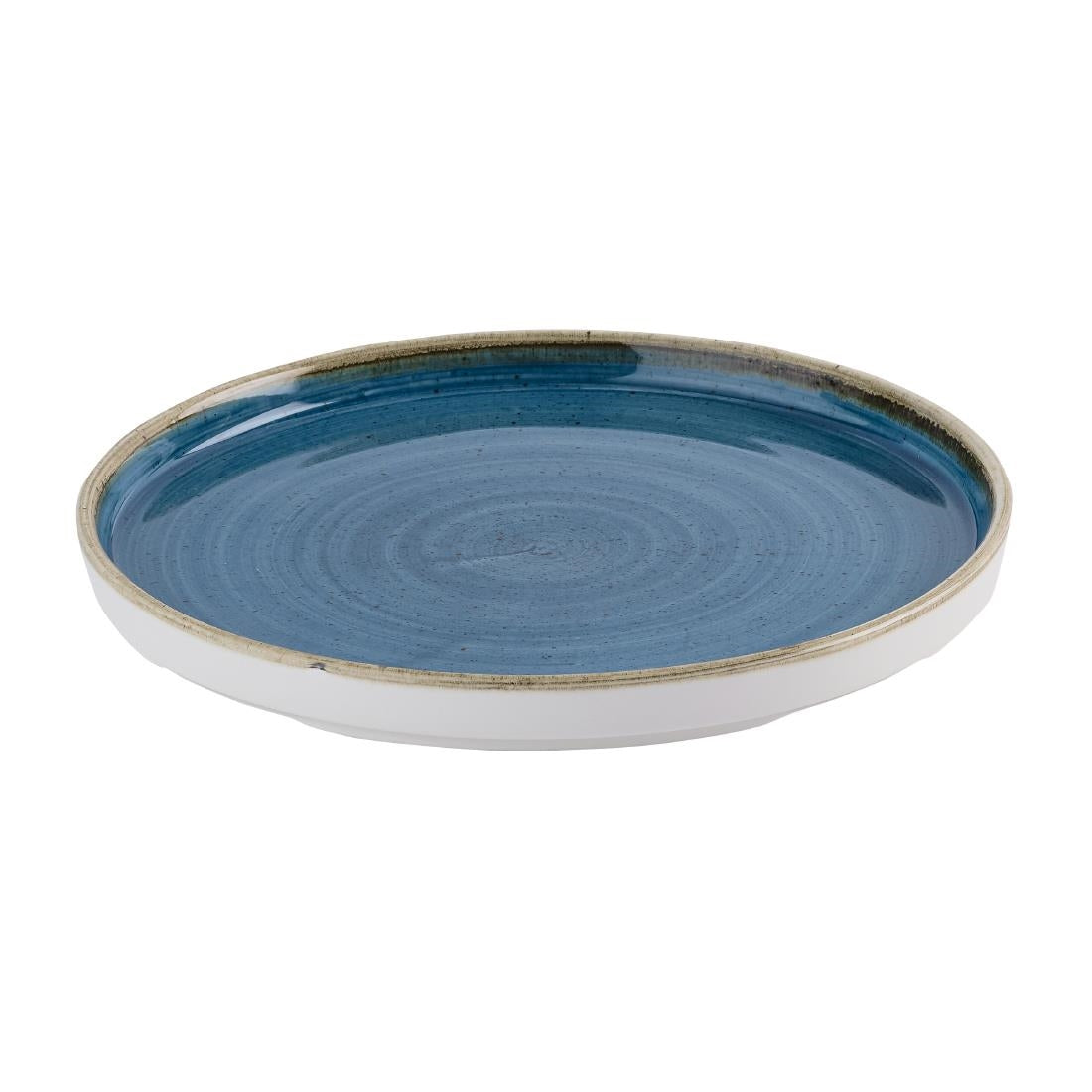 Churchill Stonecast Java Blue Bord Met Opstaande Rand 21cm (pak van 6)