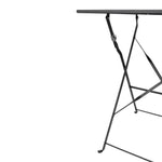 Bolero vierkante stalen klaptafel zwart 60cm