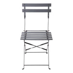 Bolero stalen tuinset zwart (tafel en twee stoelen)