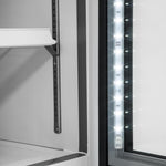 Polar g-serie rechtopstaande vitrinediepvriezer 920ltr wit