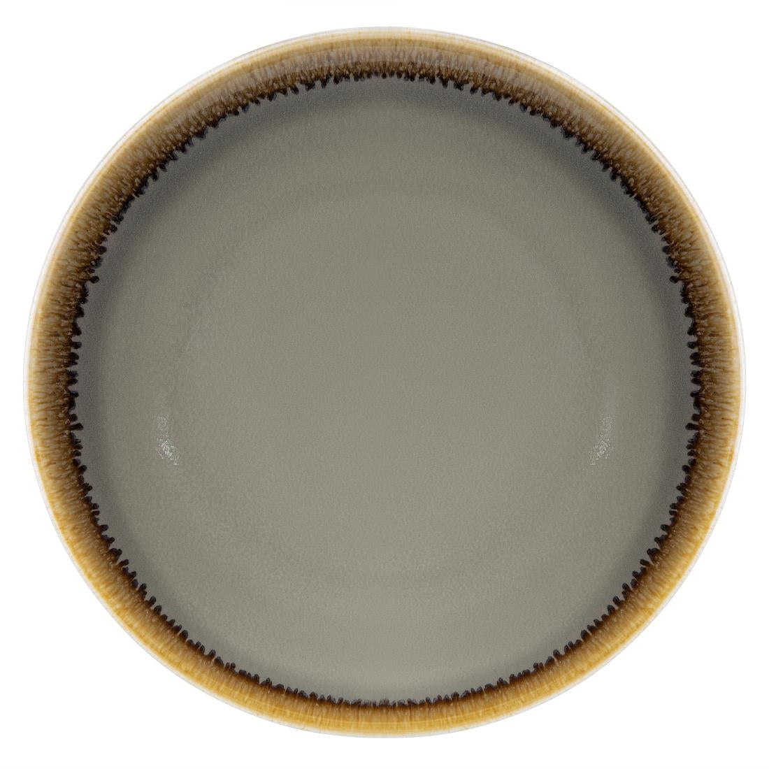Olympia Kiln ronde coupeborden grijs 17,8cm (6 stuks)