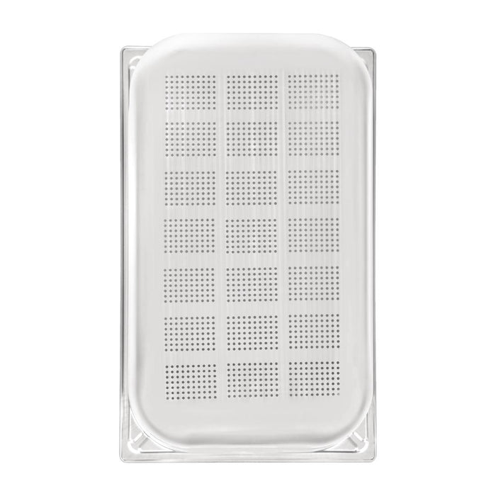 Vogue RVS geperforeerde GN 1/1 bak 150mm