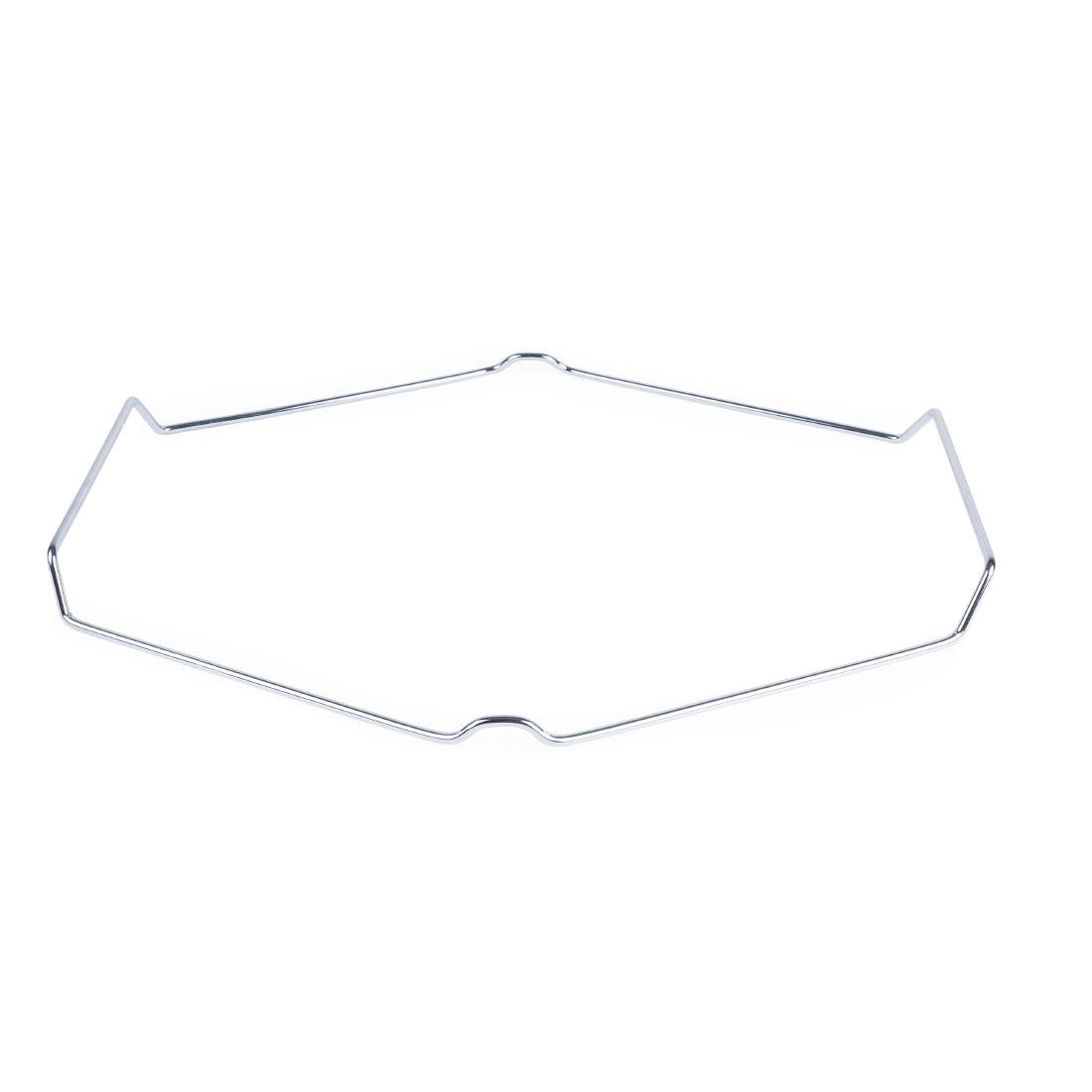 Rechthoekige pizzasteen met metalen houder