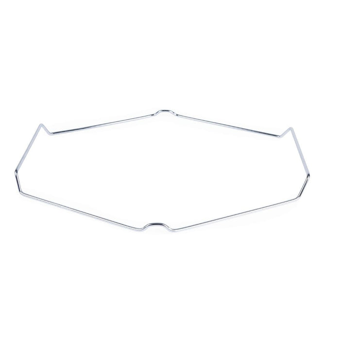 Rechthoekige pizzasteen met metalen houder