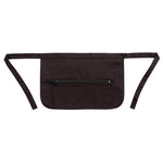 Whites geldschort met zak en ritssluiting zwart