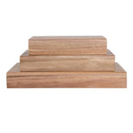 Olympia FSC acaciahouten set van 3 verhogers