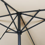 Bolero Sevilla Vierkante Parasol 2X3M Crème