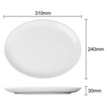 Olympia Athena ovale coupeborden 30,5x24,1cm (6 stuks)