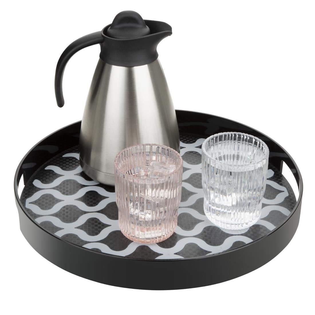 Olympia Kristallon Pc Rond Antislipblad Met Handgrepen - 355 mm 14"
