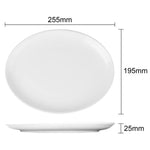 Olympia Athena ovale coupeborden 25,4x19,7cm (12 stuks)