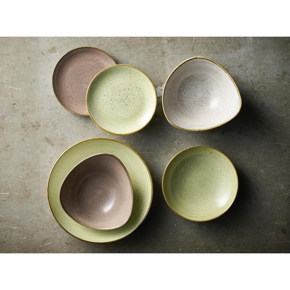 Churchill Stonecast Raw Green Coupe Schalen 184mm (Pak Van 12)