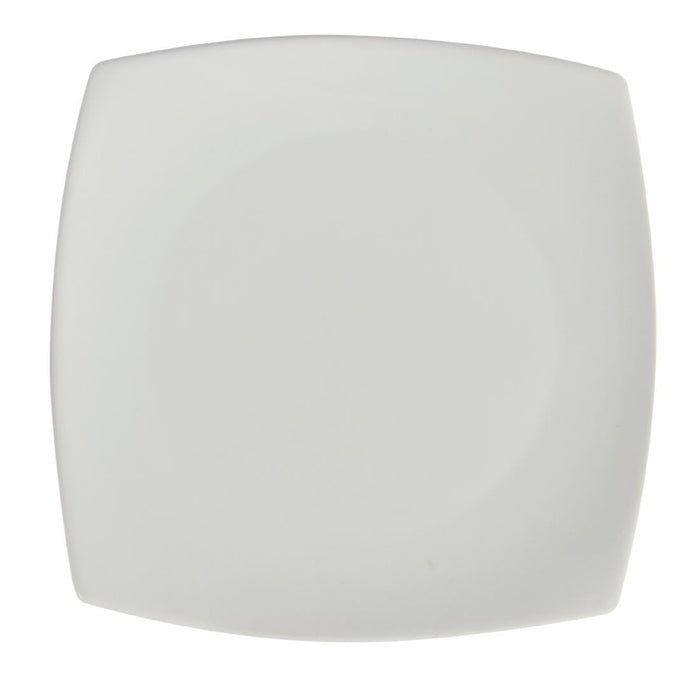 Olympia Whiteware vierkante borden met afgeronde hoeken 18,5cm (12 stuks)