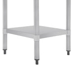 Vogue RVS werktafel zonder achteropstand 90x60x70cm