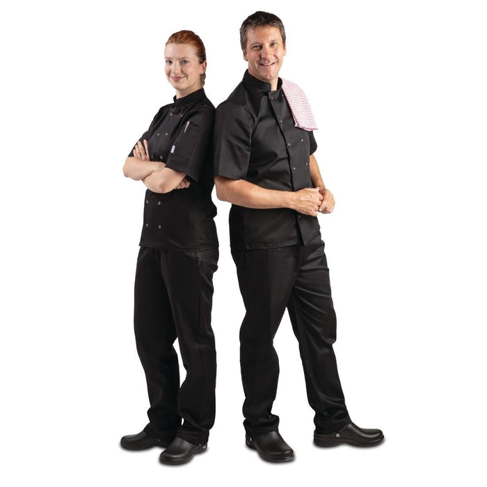 Koksbuis Unisex Korte Mouw Zwart S