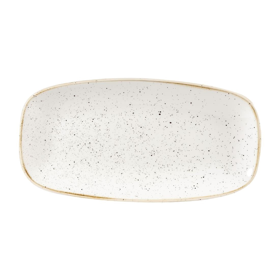 Churchill Stonecast Barley White Chefs Ovaal Bord 29.8 x 15.2cm (pak van 12)