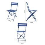 Bolero Perth Pavement Style Klapstoelen Donker Marineblauw (Pak Van 2)
