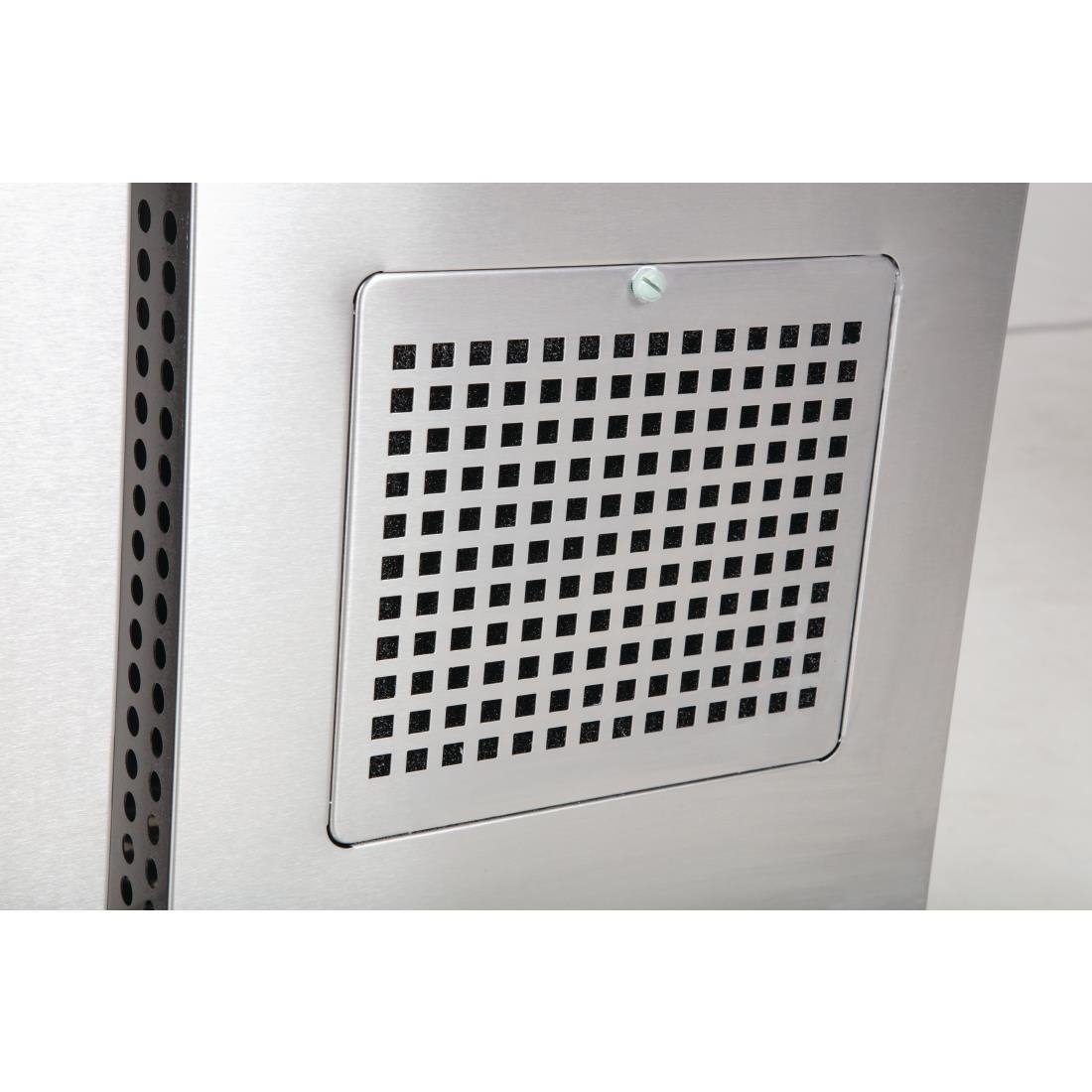 Polar U-Serie Dubbeldeurs Counter Koelkast 282Ltr