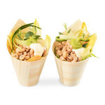 Sier Disposables Beker hout "schuin" 22cl. (FSC®) ø70 x h137/70mm (doos 30)