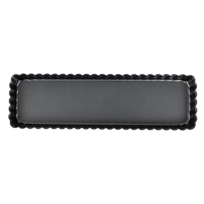 De Buyer rechthoekige anti-kleef taartvorm met losse bodem 35,6cm