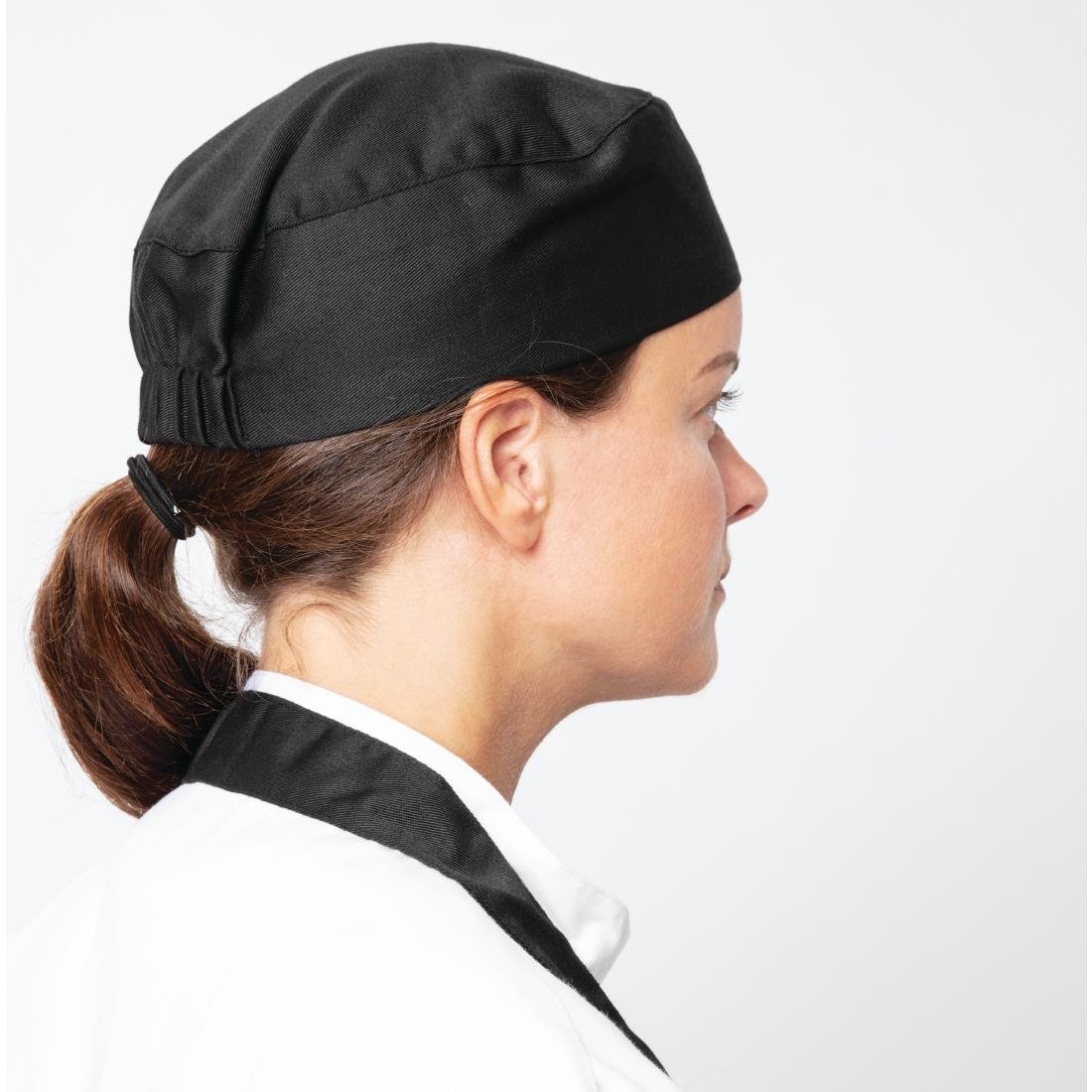 Nisbets Essentials skull cap zwart - universeel (2 stuks)