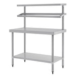 Vogue RVS werktafel met wandplanken