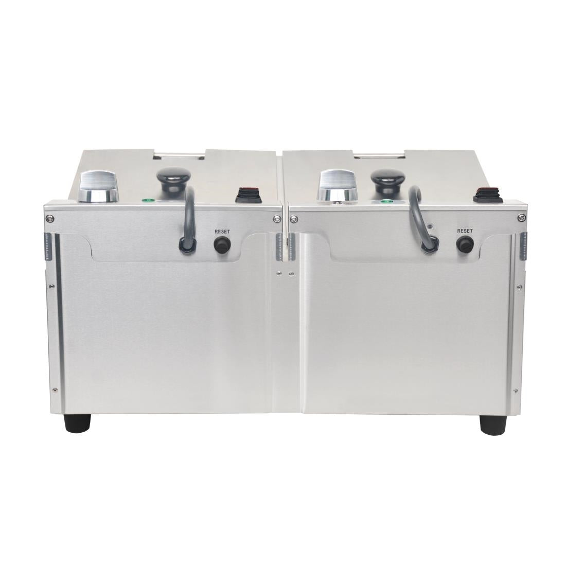 Buffalo dubbele tank dubbele mand 2x5ltr countertop friteuse 2x2.8kw