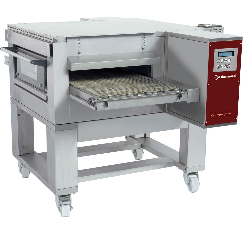 Geventileerde doorloopoven elektrisch, bandbreedte 500 mm, Diamond FTEV50/85-N