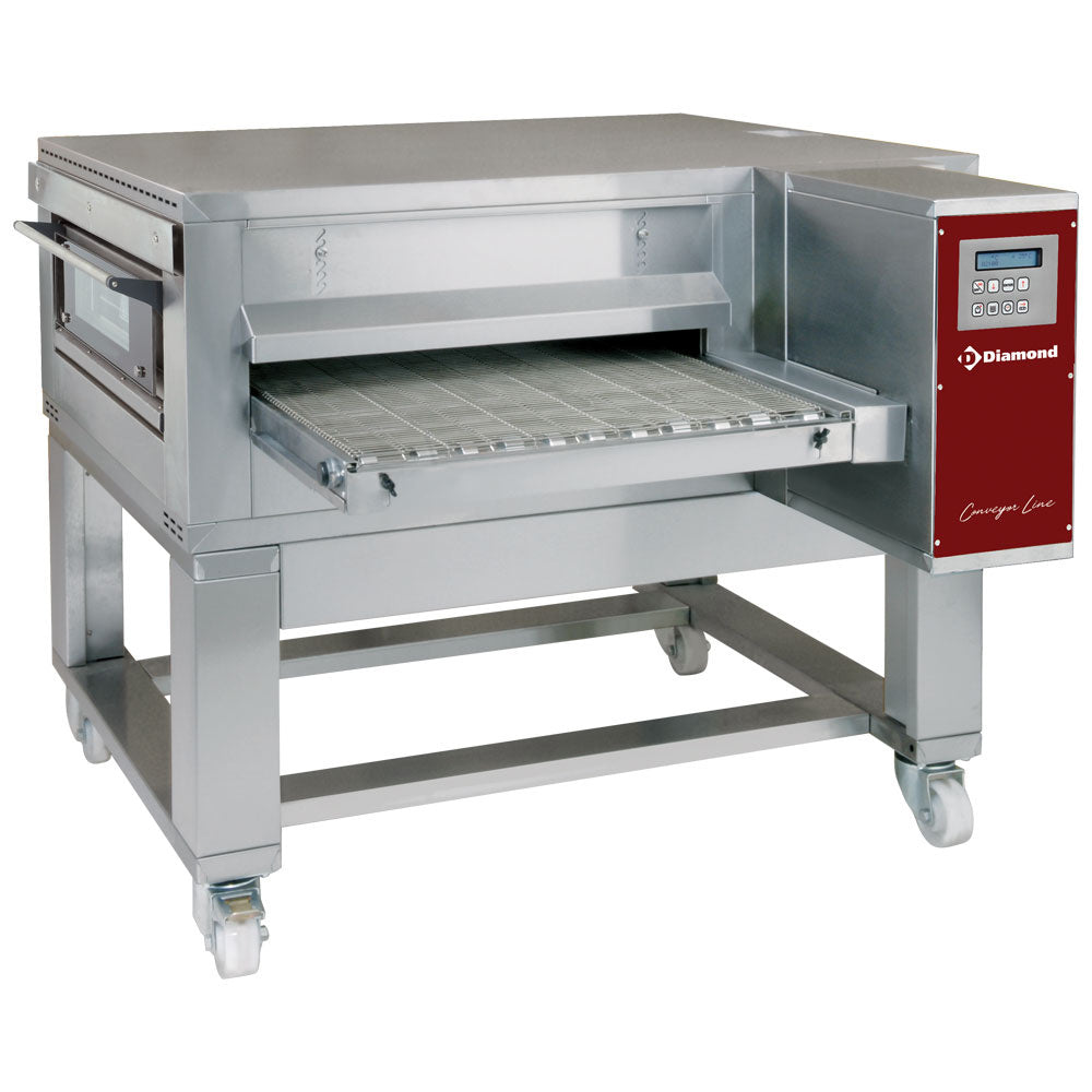Geventileerde doorloopoven elektrisch, bandbreedte 650 mm, Diamond FTEV65/110-N