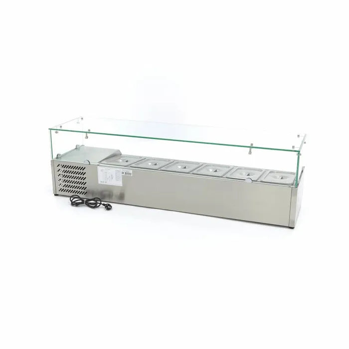 Opzetkoelvitrine - 150 cm - 6 x 1/3 GN Bakken