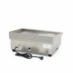 Grillplaat - Half Gegroefd - 55 cm - incl. Opvangbak