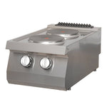 Heavy Duty Kookplaat - 2 Pitten - Enkel - 70 cm Diep - Elektrisch