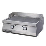 Heavy Duty Grillplaat - Gegroefd - Dubbel - 70 cm Diep - Elektrisch