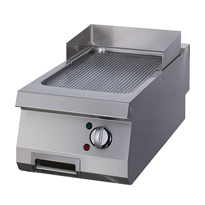 Heavy Duty Grillplaat - Gegroefd Chroom - Enkel - 70 cm Diep - Elektrisch