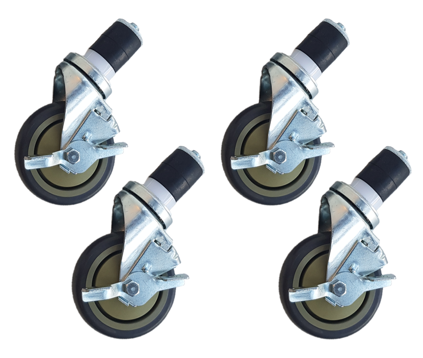 Werktafel wielen 4 stuks- met rem - 5 inch / 12,7 cm