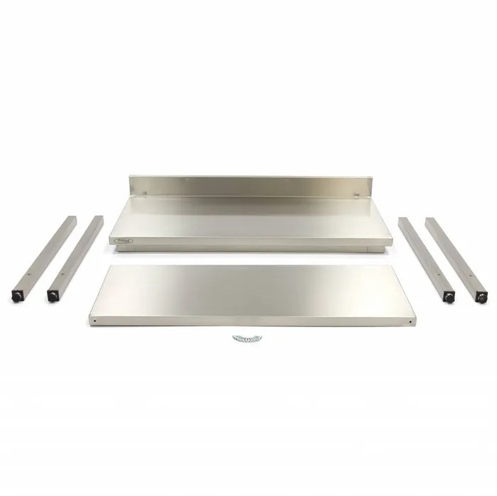 Werktafel rvs - 120 x 70 cm - Verstelbare Hoogte - met Spatrand