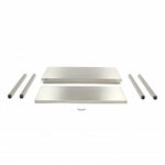 Werktafel rvs - 120 x 70 cm - Verstelbare Hoogte